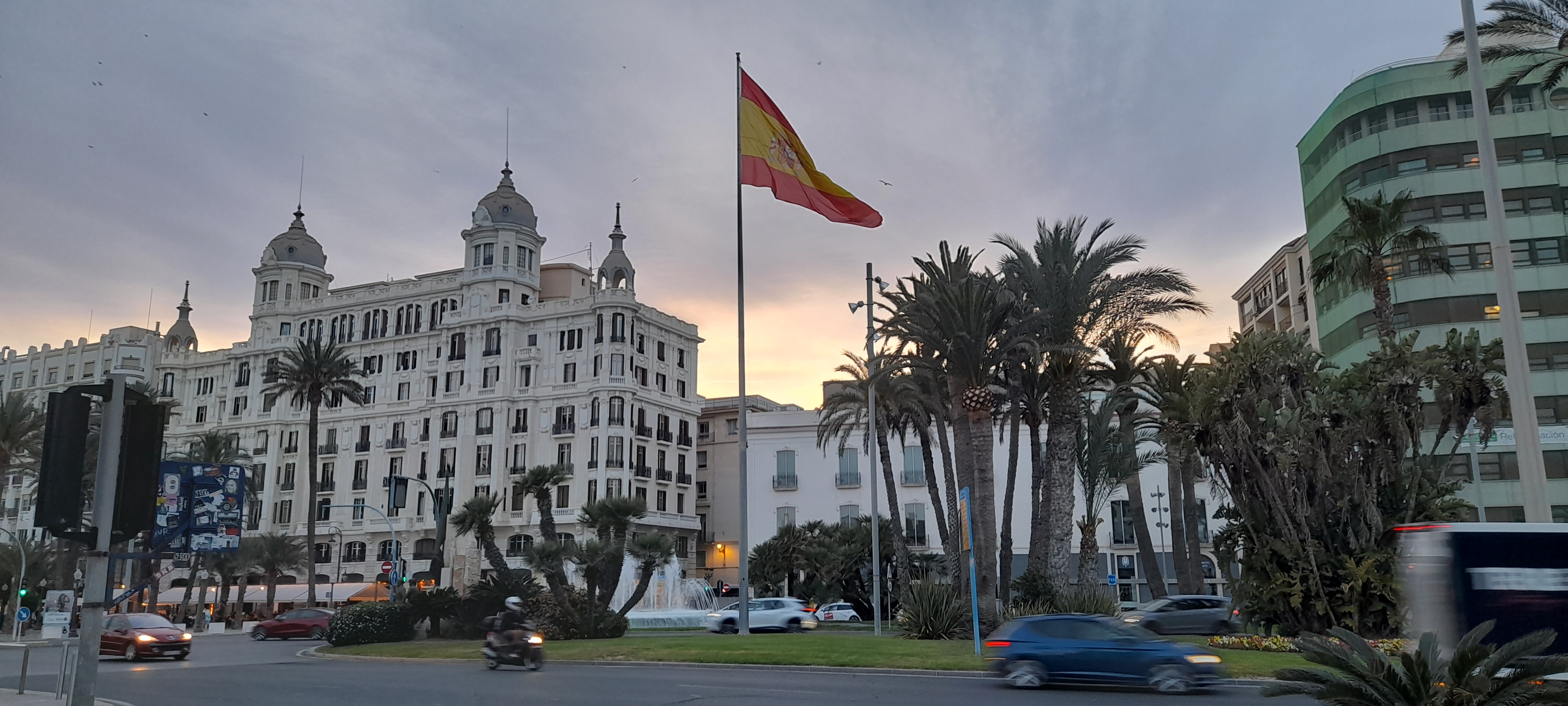 Spanish flag in Alicante