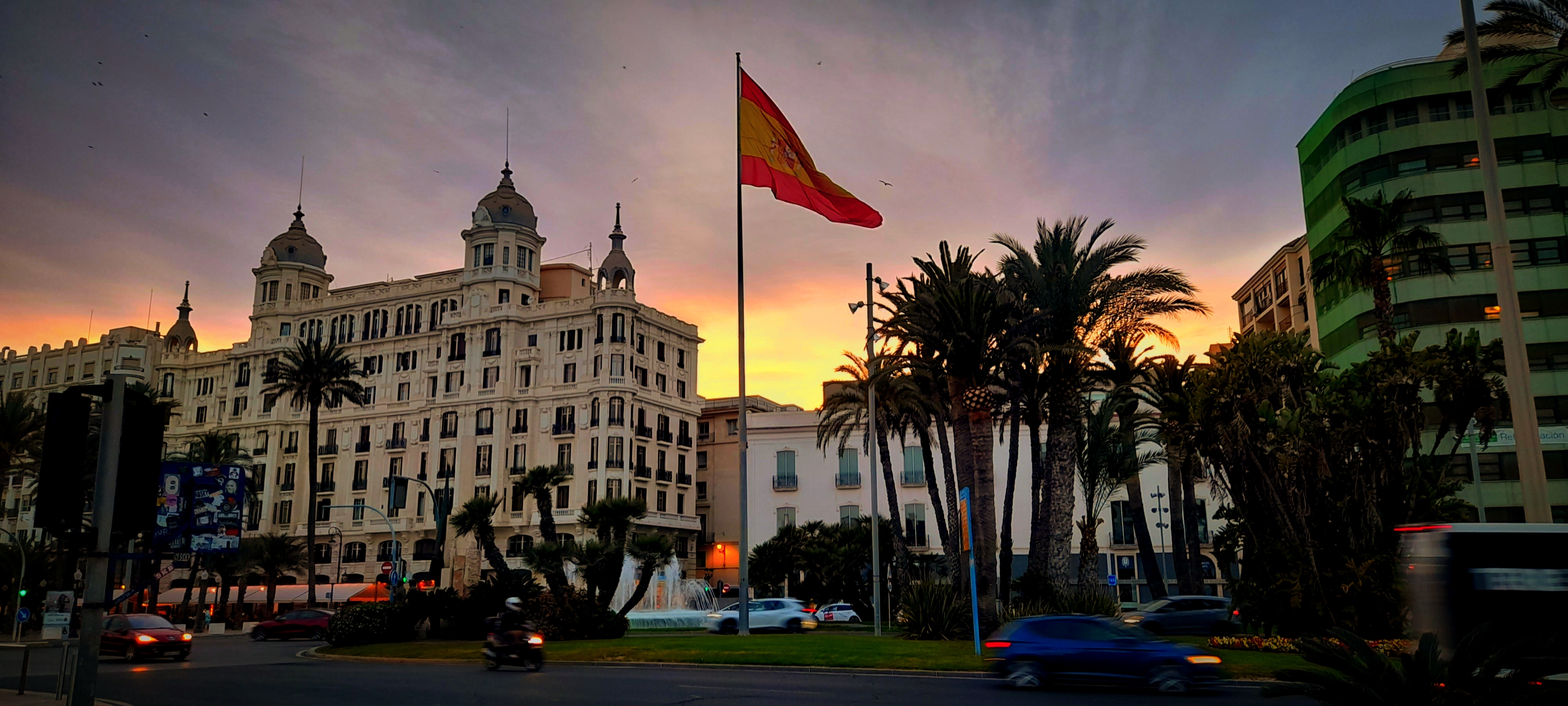 Spanish flag in Alicante