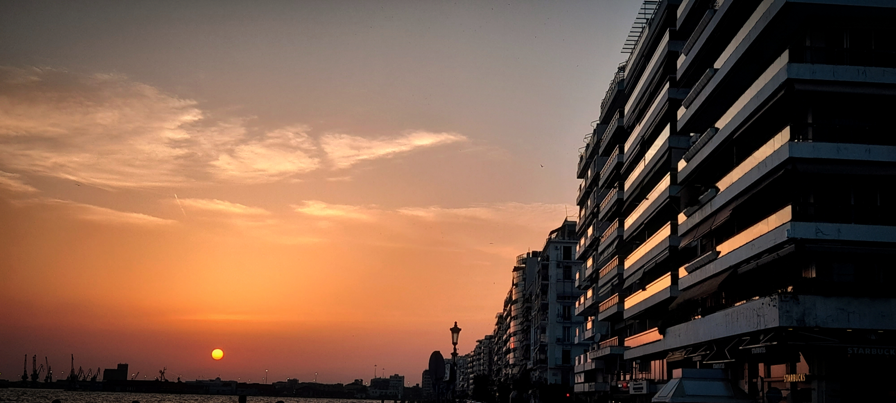 Sunset in Thessaloniki